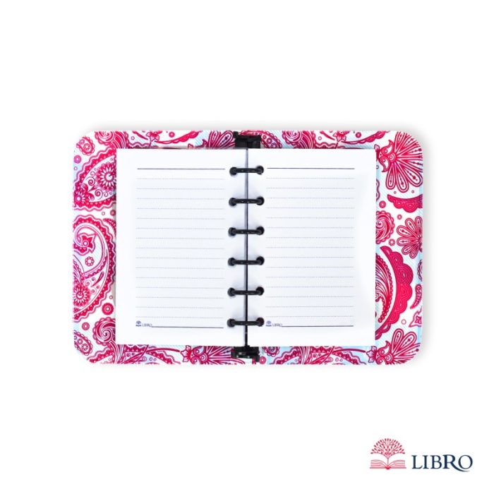 دفتر کلاسوری سایز A6 قفل پلاستیکی مدل سنگ‌ریز - Image 5