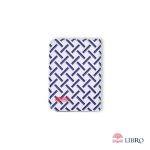 دفتر کلاسوری سایز A6 قفل پلاستیکی مدل خط‌ دار