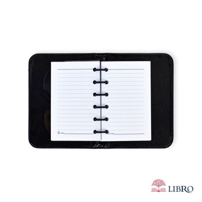 دفتر کلاسوری سایز A6 قفل پلاستیکی مدل خط‌ دار - Image 6