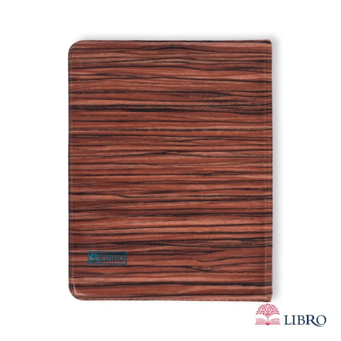 دفتر کلاسوری سایز A4 قفل پلاستیکی مدل چوبی - Image 1