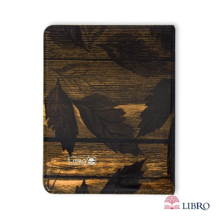 دفتر کلاسوری سایز A4 قفل فلزی طرح چوب کد 3 - Image 1