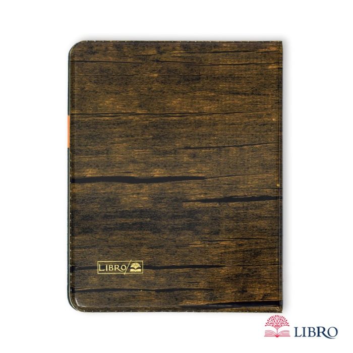 دفتر کلاسوری سایز A4 قفل فلزی طرح چوب کد 4 - Image 1