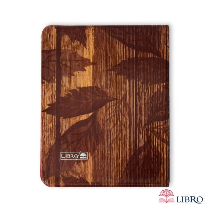 دفتر کلاسوری سایز A4 قفل فلزی طرح چوب کد 6