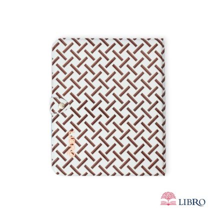 دفتر کلاسوری 200 برگ سایز A5 قفل فلزی طرح دار کد 2