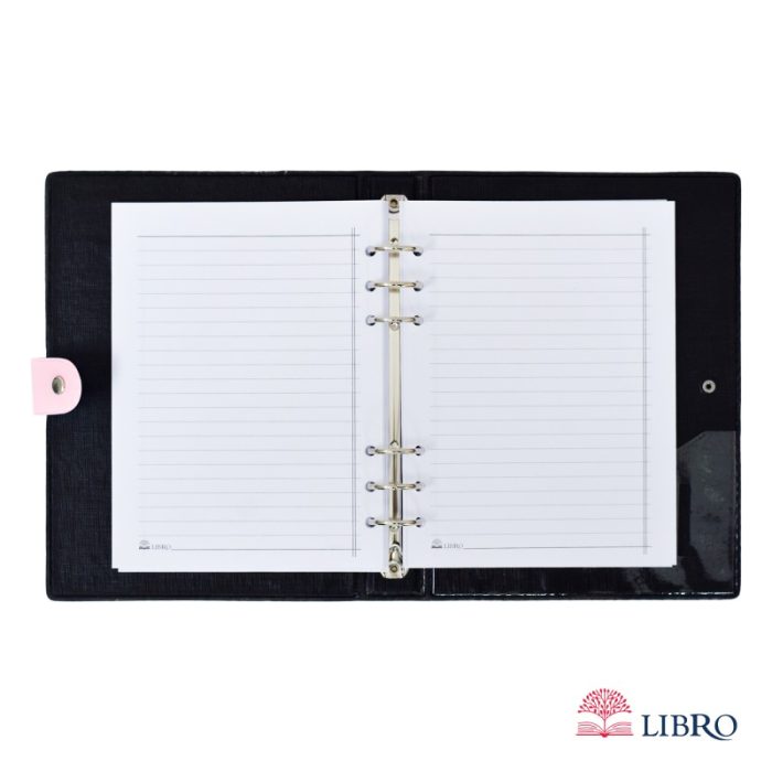 دفتر کلاسوری 100 برگ سایز A5 قفل فلزی مدل پاستیلی - Image 5